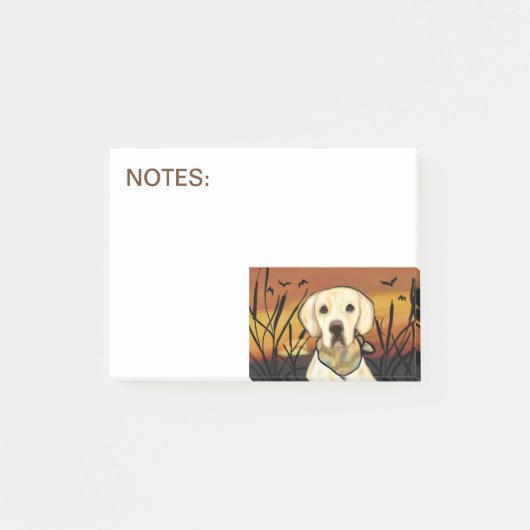 GELE LABRADOR RETRIEVER POST-IT® NOTES (Voorkant)