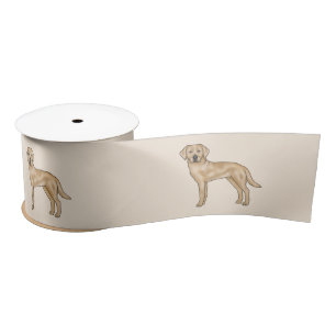 Gele Labrador Retriever Schattige Cartoon Lab Hond Lint