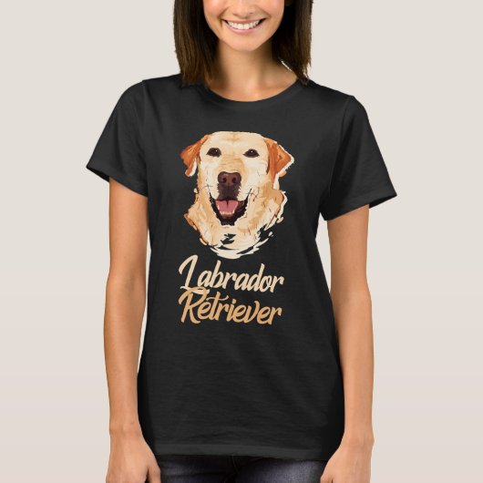 Gele Labrador Retriever! Speciaal voor Labrador T-shirt (Voorkant)