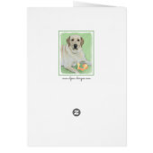 Gele labrador Retriever & Tennis Balls Painting (Achterkant)