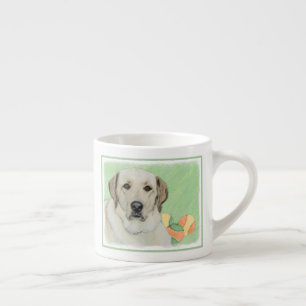 Gele labrador Retriever & Tennis Balls Painting Espresso Kop