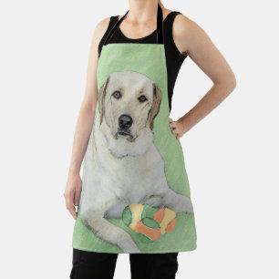 Gele labrador Retriever & Tennis Balls Painting Schort