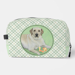 Gele labrador Retriever & Tennis Balls Painting Toilettasje