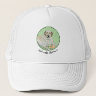 Gele labrador Retriever & Tennis Balls Painting Trucker Pet