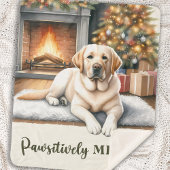 Gele labrador - Sneeuwhond - Geel lab Sherpa Deken