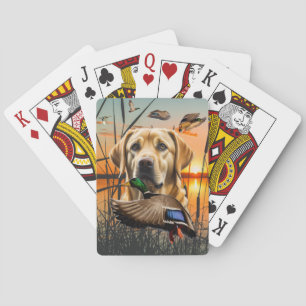 Gele Labrador Speelkaarten, Labrador Pokerkaarten