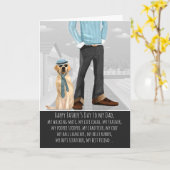 Gele labrador uit de Dog-Vaderdag Kaart (Gele Bloem)