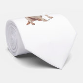 Gele Labrador Zeiler Stropdas (Opgerold)