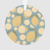  gele lamon naadloos patroon ornament (achterkant)