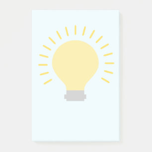 Gele lamp Aqua Post-it® Notes