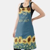 Gele Land Bloemen Waterverf Zonnebloem Schort (Insitu)