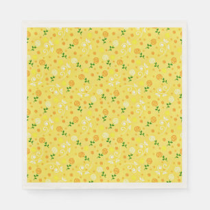 Gele lantbloem servet