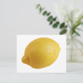 Gele leemon, een heldere, verse, eyecatching Citru Briefkaart (Staand voorkant)
