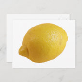Gele leemon, een heldere, verse, eyecatching Citru Briefkaart (Voorkant / Achterkant)