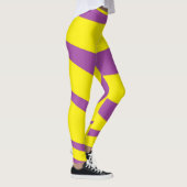 Gele Leggings stoppen met Paarse strepen  (Rechts)