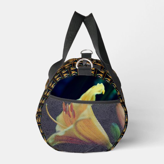 Gele Lelie Bloem Abstract gepersonaliseerd Plunjezak (Rechts)