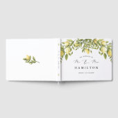 Gele Lemon amalfi kust Bruiloft Gastenboek (Volledig)