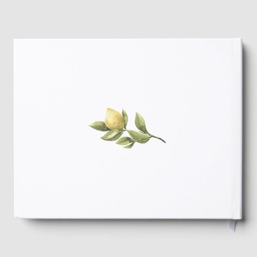 Gele Lemon amalfi kust Bruiloft Gastenboek (Achterkant)