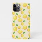 Gele Lemon Minimalistische Fruit Patroon Achtergro Case-Mate iPhone Case (Achterkant)
