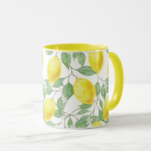 Gele Lemon Mok (Voorkant rechts)