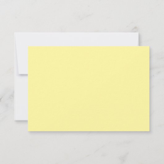 Gele Lemon QR Code RSVP Card (Achterkant)
