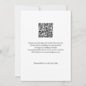 Gele Lemon QR Code Weddenschap Kaart (Achterkant)