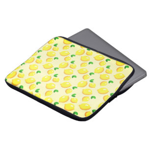 Gele lemons laptophoes laptop sleeve