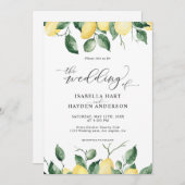 Gele Lemons Summer Fruit Garden Weddenschap Kaart (Voorkant / Achterkant)