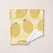 Gele lemons Summer Fruit Waterverf Fun Bright Bad Handdoek (Wasdoekje)