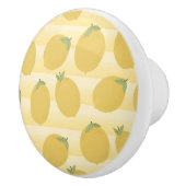 Gele lemons Summer Fruit Waterverf Fun Bright Keramische Knop (Rechts)