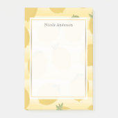 Gele lemons Summer Fruit Waterverf Fun Bright Post-it® Notes (Voorkant)