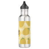 Gele lemons Summer Fruit Waterverf Fun Bright Waterfles (Rechts)