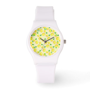 Gele Lemons Watch Fruits Horloge
