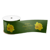 Gele lente-affodil - bruiloft lint (Spoel)