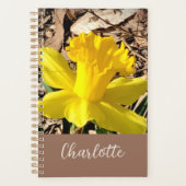 Gele lente-affodil in de Garden-aangepaste naam Planner (Voorkant)