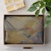 gele lente narcissen decoupage tissuepapier (Geschenk)