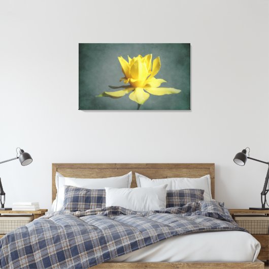 Gele lente Narcissus Canvas Print (Insitu (Slaapkamer))