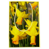 Gele lentesaffodils Floral Medium Cadeauzakje (Voorkant)