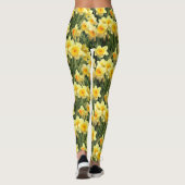 Gele lentesaffodils leggings (Achterkant)