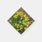 Gele lentesaffodils Papier Napkin Servet (Hoek)