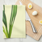 Gele lentesaffodils - Sjabloon van Daffodil Theedoek (Quarter Fold)