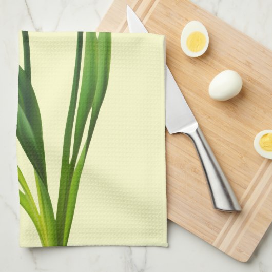 Gele lentesaffodils - Sjabloon van Daffodil Theedoek (Quarter Fold)