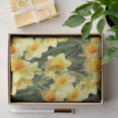 Gele lentesaffodils tissuepapier (Geschenk)