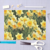 Gele lentesaffodils tissuepapier (Craft)