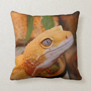 Gele leopard Gecko Kussen