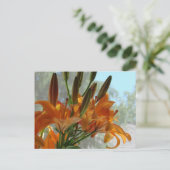 Gele leugens briefkaart (Staand voorkant)