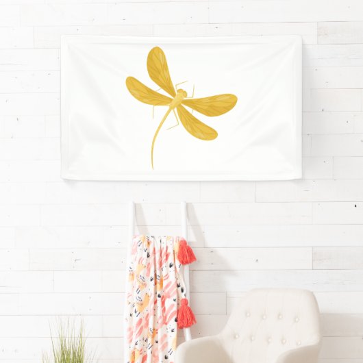 gele libel spandoek (Insitu)