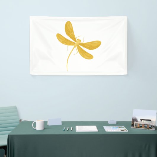 gele libel spandoek (Beurs)