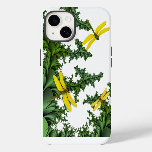 Gele libellen Case-Mate iPhone case (Achterkant)