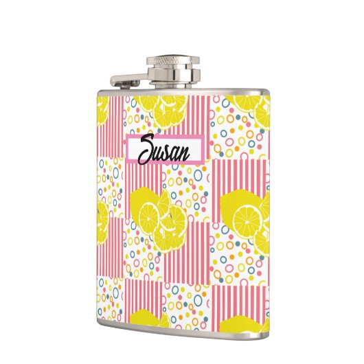 Gele lichtroze stripper Summer Heupfles (Links)